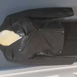 VINTAGE HAVANA faux Leather Motorcycle Jacket